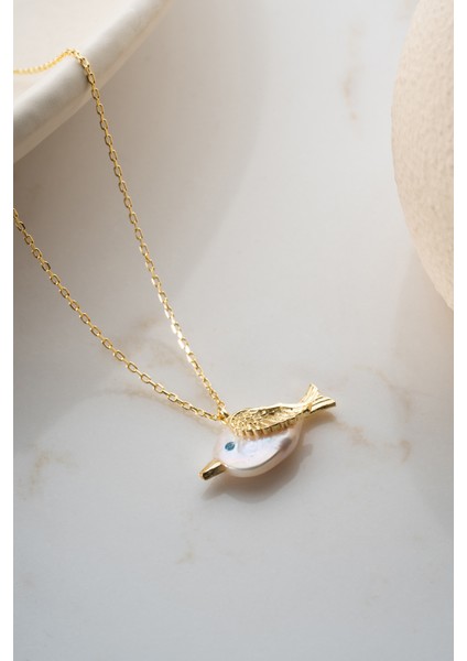 925 Ayar Gümüş Doğal Taş Kuş Kolye indirimleri