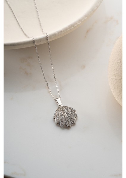 925 Ayar Gümüş Kişiye Özel Deniz Kabuğu Kolye fırsatları