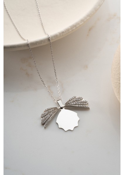 925 Ayar Gümüş Kişiye Özel Deniz Kabuğu Kolye indirimleri