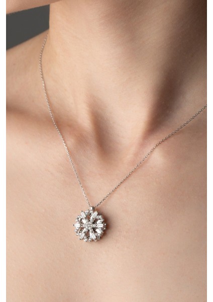 925 Ayar Dönen Kartanesi Gümüş Kolye fiyatları