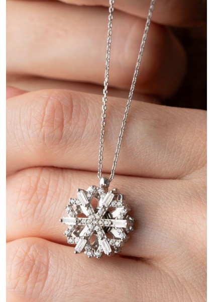 925 Ayar Dönen Kartanesi Gümüş Kolye modelleri