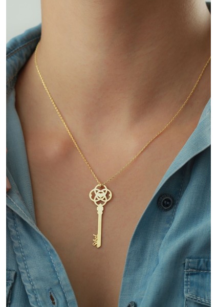 925 Ayar Gümüş Isimli Anahtar Kolye fiyatları