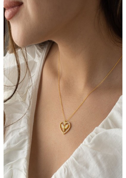 925 Ayar Gümüş Çift Taraflı Mikail Dönence Kolye fiyatları