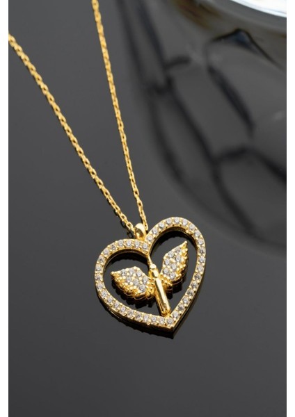 925 Ayar Gümüş Çift Taraflı Mikail Dönence Kolye fırsatları