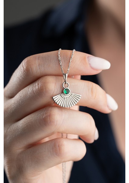 925 Ayar Gümüş Yelpaze Model Kolye modelleri