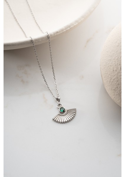 925 Ayar Gümüş Yelpaze Model Kolye fırsatları