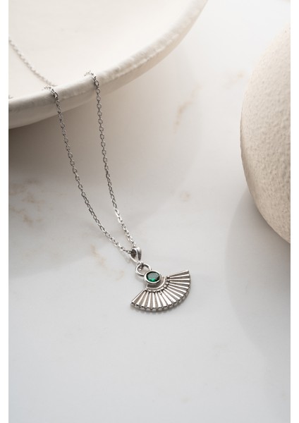 925 Ayar Gümüş Yelpaze Model Kolye indirimleri