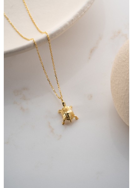 925 Ayar Gümüş Kaplumbağa Kolye fırsatları