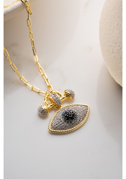 925 Ayar Gümüş Nazar Kolye fırsatları