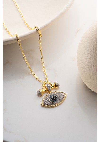 925 Ayar Gümüş Nazar Kolye indirimleri