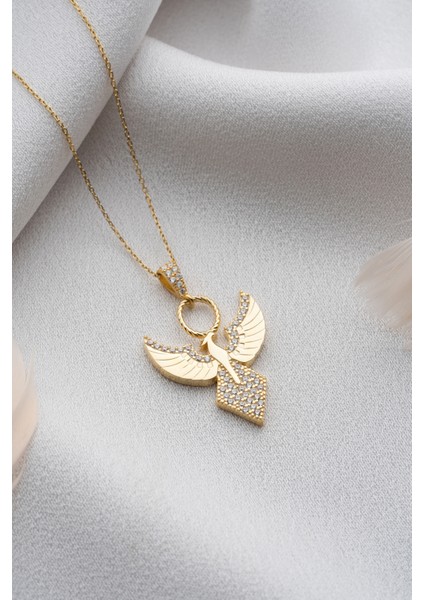 925 Ayar Gümüş Gold Zümrüdüanka Kolye fırsatları