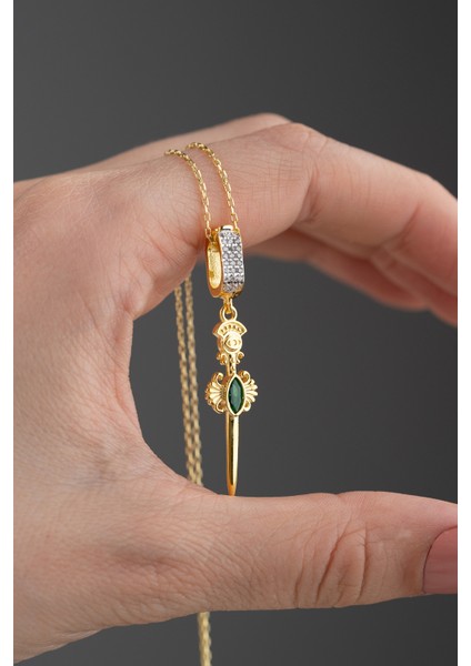 925 Ayar Gümüş Kılıç Kolye fırsatları