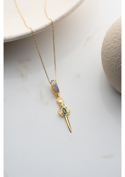 925 Ayar Gümüş Kılıç Kolye indirimleri