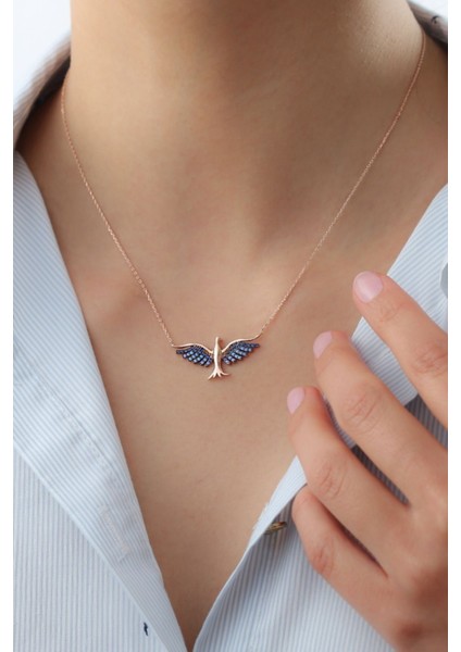 925 Ayar Gümüş Anka Kuşu Kolye modelleri