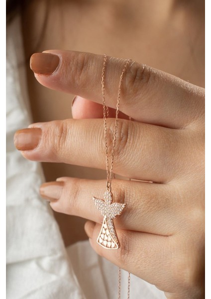 925 Ayar Kalpli Melek Kolye fiyatları