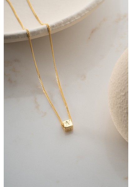 925 Ayar Gümüş Kişiye Özel Küp Harf Kolye indirimleri