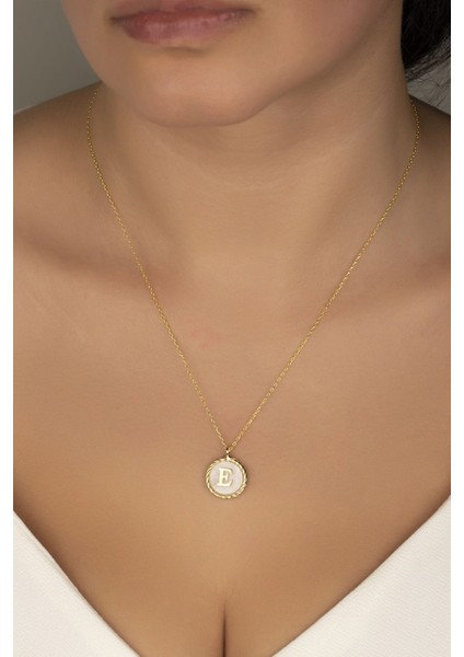 925 Ayar Gümüş Gold Harf Kolye fiyatları