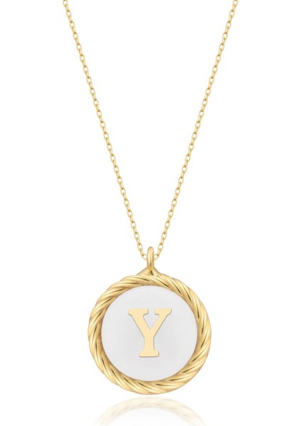 925 Ayar Gümüş Gold Harf Kolye fırsatları