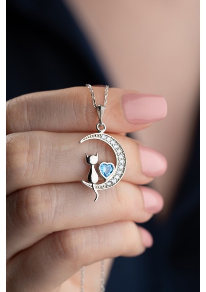 925 Ayar Gümüş Kedi Kolye fiyatları