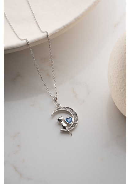 925 Ayar Gümüş Kedi Kolye indirimleri