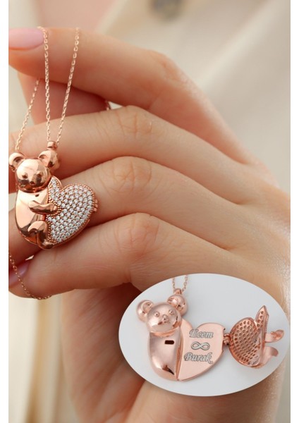 925 Ayar Gümüş Açılabilen Isimli Koala Kolye fiyatları