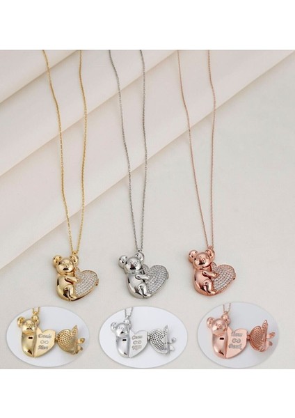 925 Ayar Gümüş Açılabilen Isimli Koala Kolye