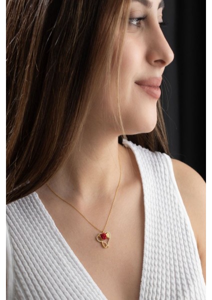 925 Ayar Gümüş Kişiye Özel Harfli Kalpli Gül Kolye fiyatları