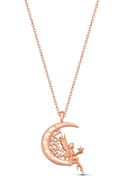 925 Ayar Gümüş Ay Perisi Kolye indirimleri