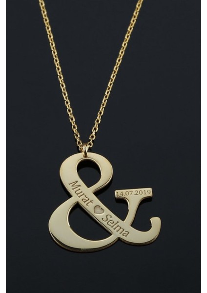 925 Ayar Gold Isimli And Gümüş Kolye indirimleri