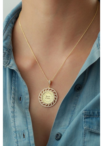 925 Ayar Gümüş Isimli Madalyon Kolye fiyatları