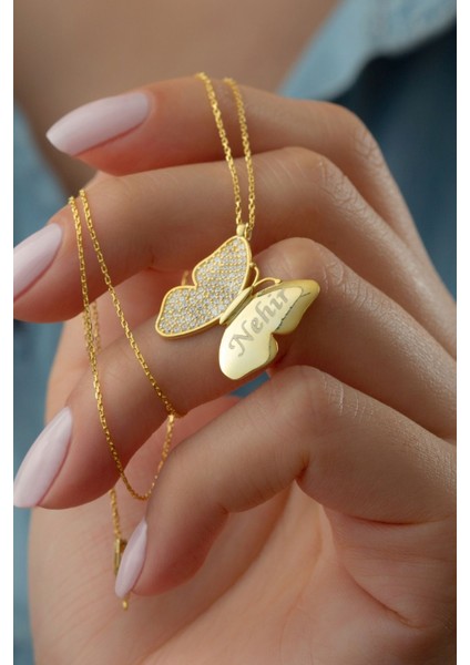 925 Ayar Gümüş Annem Kelebek Kolye fiyatları