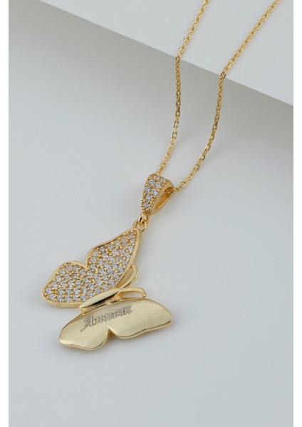 925 Ayar Gümüş Annem Kelebek Kolye indirimleri