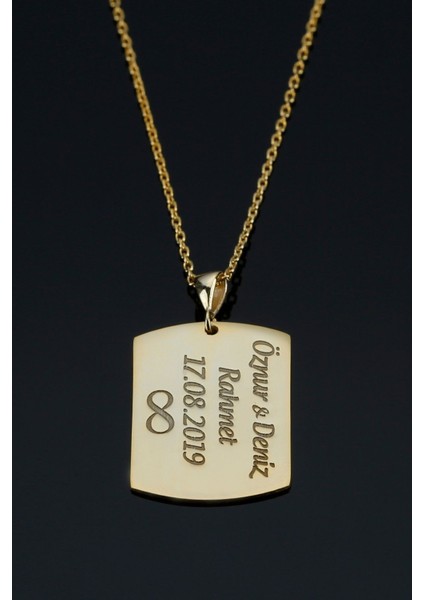 925 Ayar Gümüş Kişiye Özel Isimli Künye Kolye modelleri