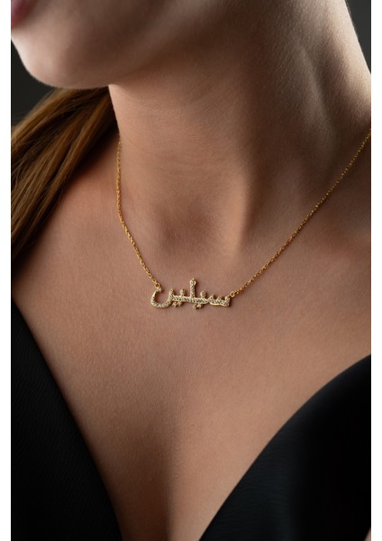 925 Ayar Gümüş Arapça Kolye