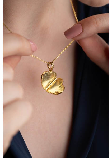 925 Ayar Gümüş Işıklı Kutuda Resimlik Kolye modelleri