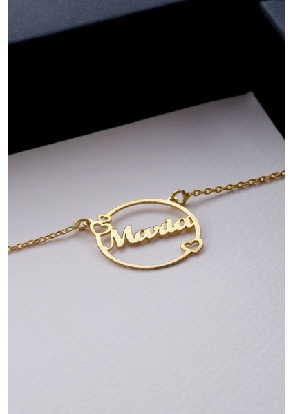 925 Ayar Gümüş Isimli Kalpli Kolye modelleri