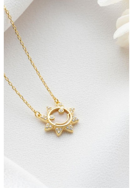 925 Ayar Gümüş Güneş Kolye fırsatları