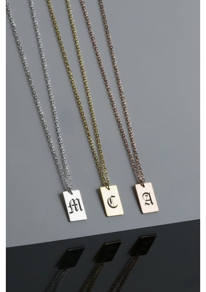 925 Ayar Gümüş Harfli Plaka Kolye fırsatları