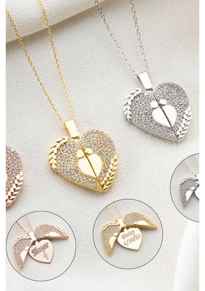 925 Ayar Gümüş Açılabilen Kişiye Özel Aşk Kolye fiyatları