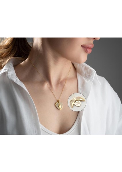 925 Ayar Gümüş Açılabilen Kişiye Özel Aşk Kolye fırsatları