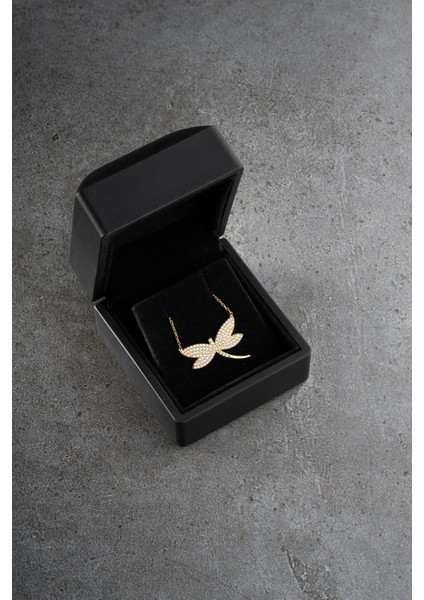 925 Ayar Gümüş Işıklı Kutuda Yusufçuk Kolye