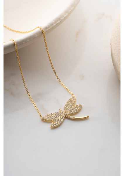 925 Ayar Gümüş Işıklı Kutuda Yusufçuk Kolye