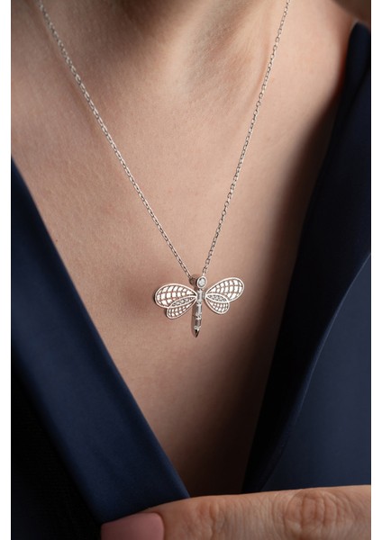 925 Ayar Gümüş Işıklı Kutuda Yusufçuk Kolye modelleri