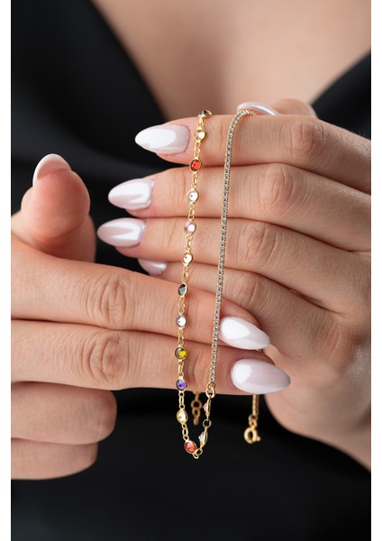 925 Ayar Gümüş Renkli Taşlı Kolye fırsatları