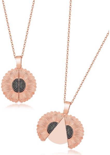 925 Ayar Gümüş Isimli Açılan Ay Çiçeği Kolye indirimleri