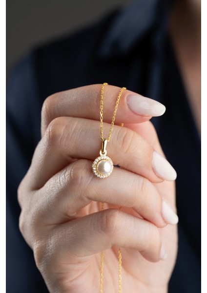 925 Ayar Gümüş Işıklı Kutuda Inci Model Kolye fiyatları