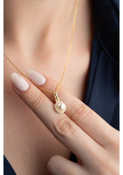 925 Ayar Gümüş Işıklı Kutuda Inci Model Kolye modelleri