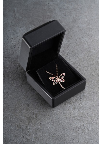 925 Ayar Gümüş Işıklı Kutuda Yusufçuk Kolye