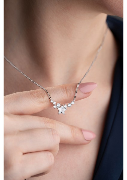 925 Ayar Gümüş Model Yıldız Model Kolye fiyatları