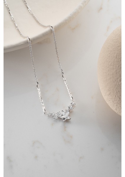 925 Ayar Gümüş Model Yıldız Model Kolye fırsatları
